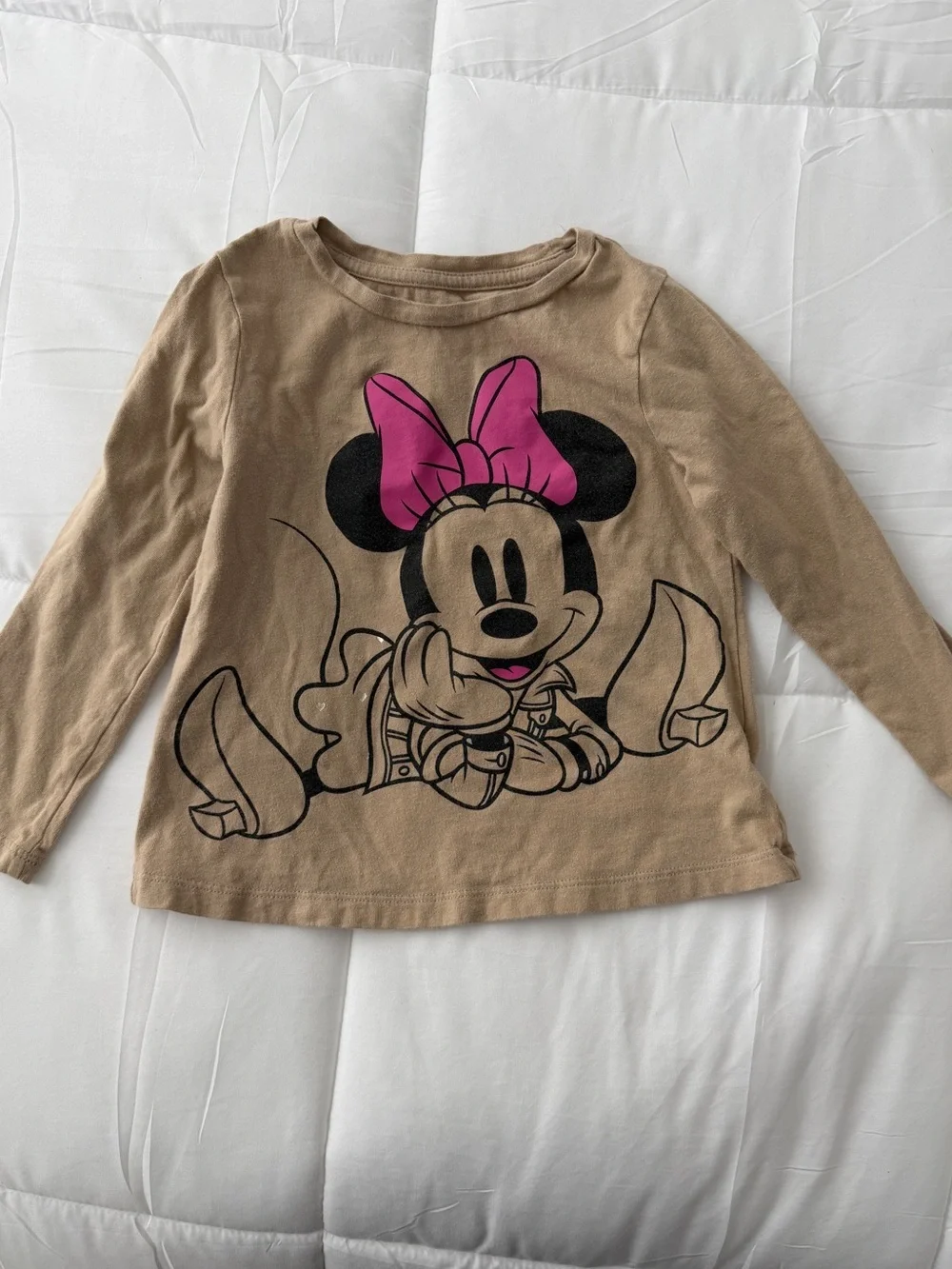 Baby Gap 100% Organic Cotton Minnie Mouse Long Sleeved T Toddler Girl 4T